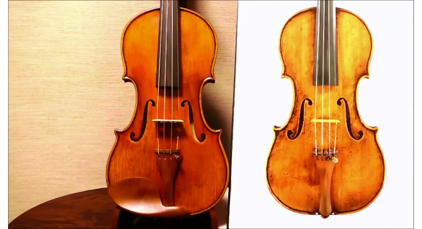バイオリン Guarneri del Gesu 本物とコピーの比較