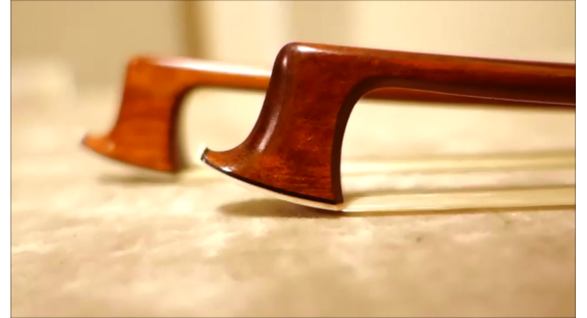 バイオリン弓のヘッド部分